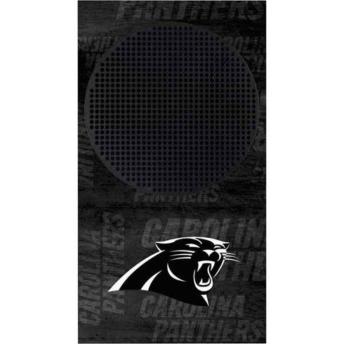 NFL Carolina Panthers Black & White Xbox Series S Console Skin